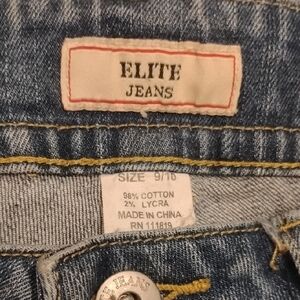 Elite Jeans Women's Classic Blue Flare Denim